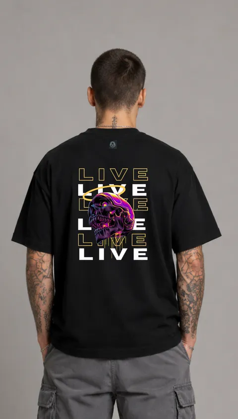 Remera Over Live, vista 1