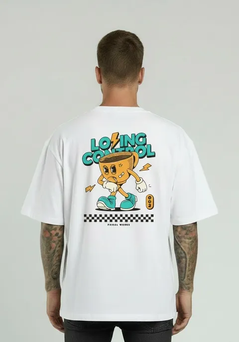 Remera Over Lose Control, vista 1