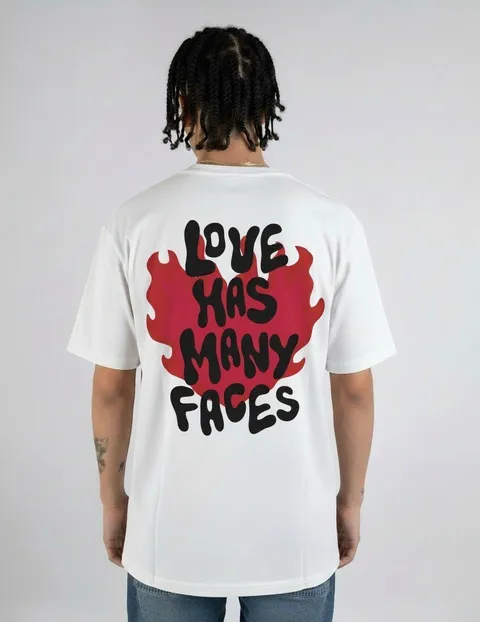 Remera Over Many Faces, vista 6