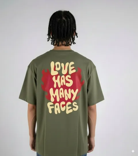 Remera Over Many Faces, vista 1