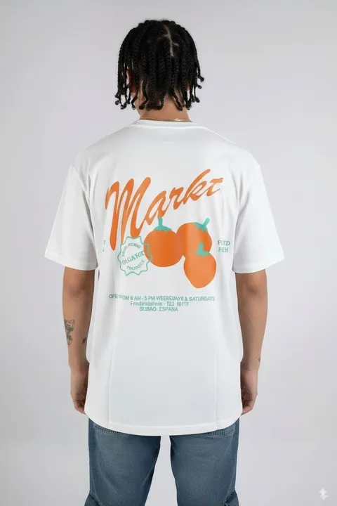 Remera Over Market, vista 3
