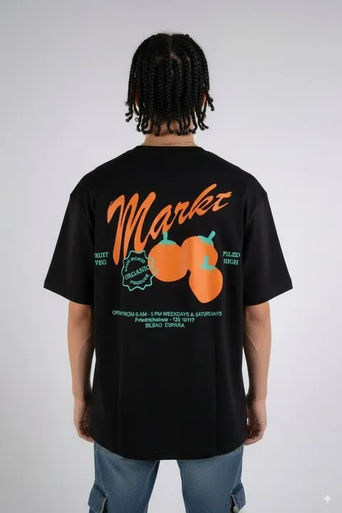 Remera Over Market, vista 1
