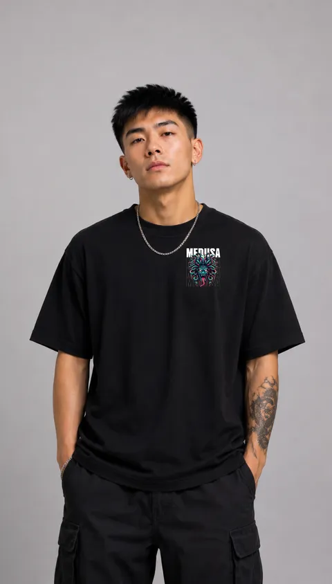 Remera Over Medusa, vista 2