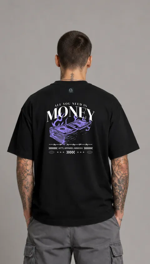 Remera Over Money, vista 1