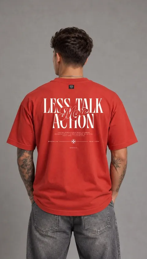 Remera Over More Action, vista 1