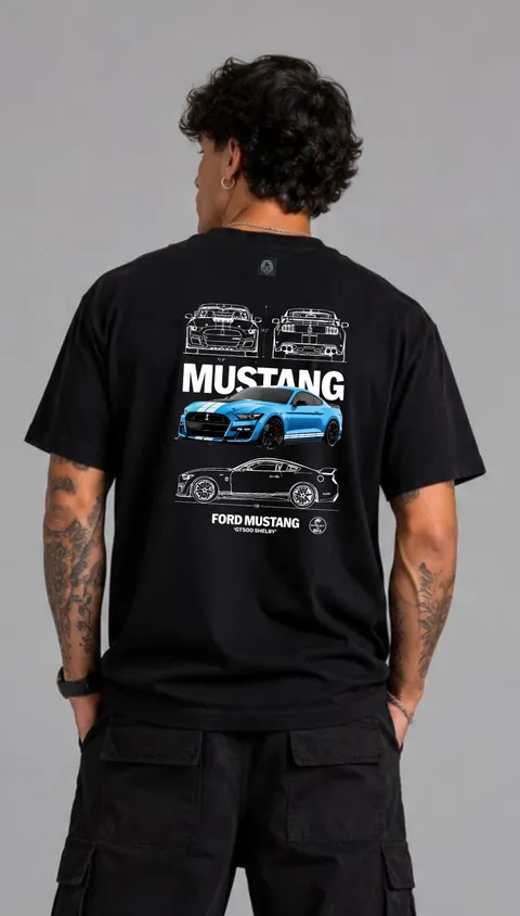 Remera Over Mustang, vista 1