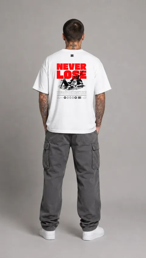 Remera Over Never Lose, vista 3