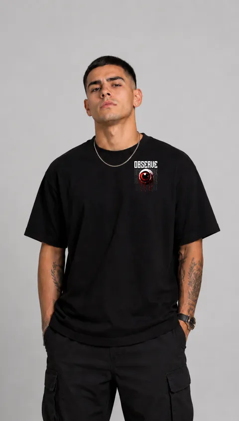 Remera Over Observe, vista 2