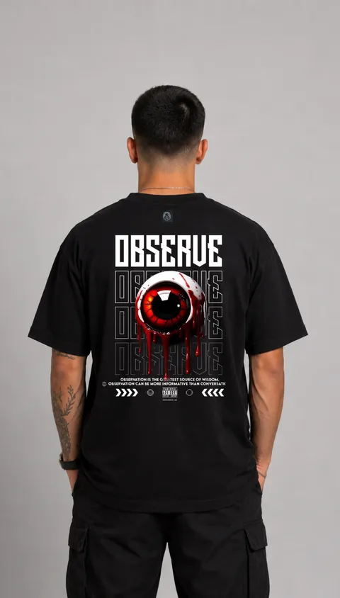 Remera Over Observe, vista 1