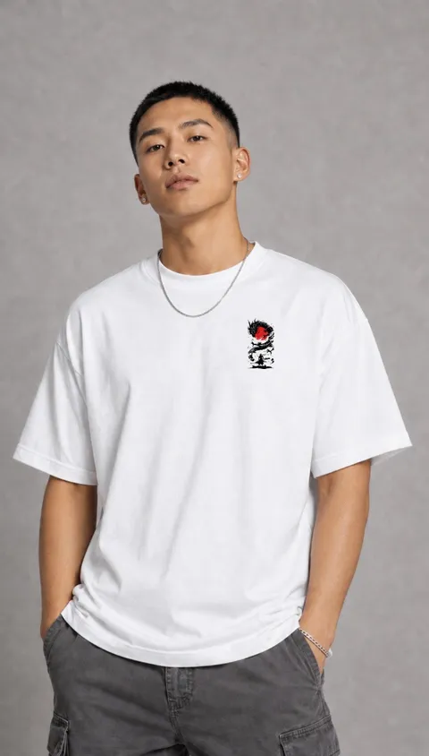 Remera Over Oriental Dragon, vista 2