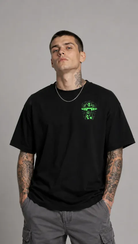 Remera Over Ovni, vista 2