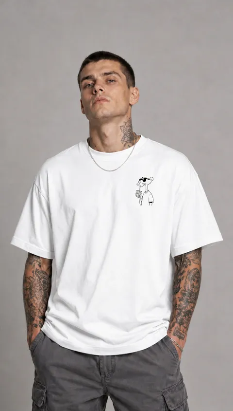 Remera Over Panther, vista 2