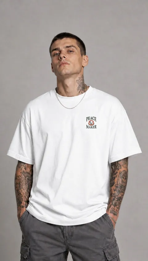 Remera Over Peace Maker, vista 2