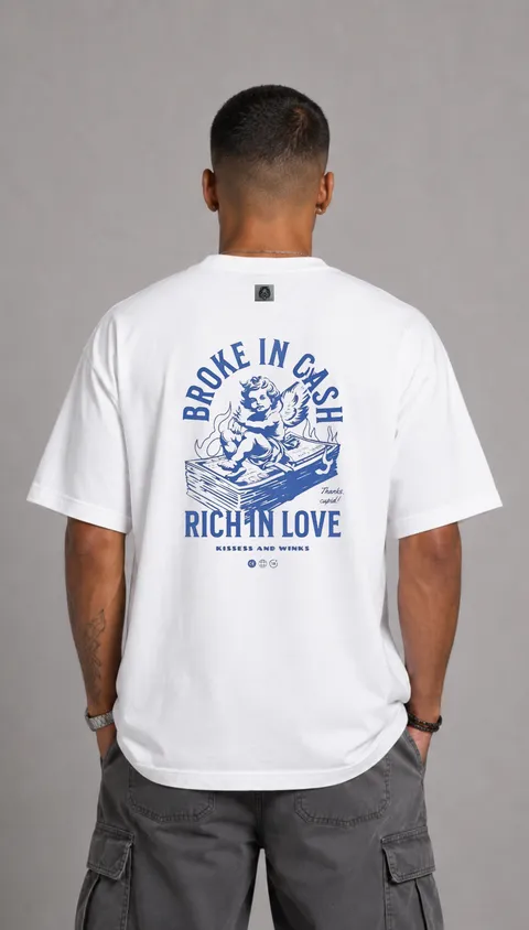 Remera Over Rich In Love, vista 1