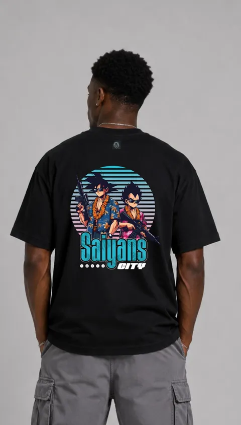 Remera Over Saiyans, vista 1