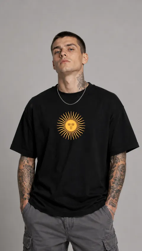 Remera Over Sol Argentino, vista 1