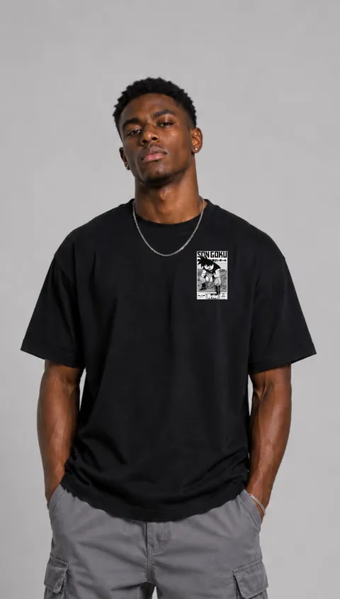 Remera Over Son Goku, vista 2