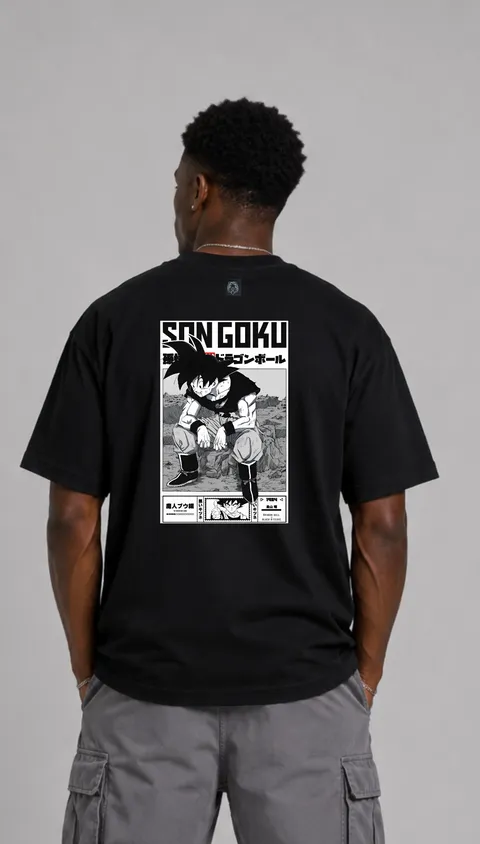 Remera Over Son Goku, vista 1