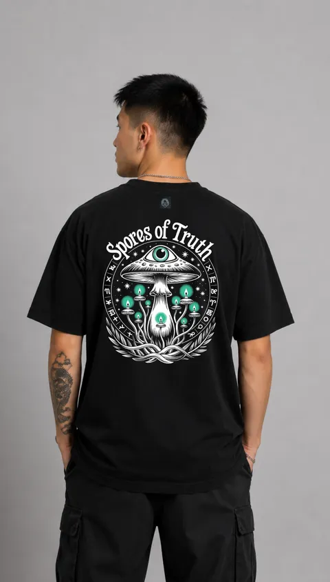 Remera Over Spores, vista 1