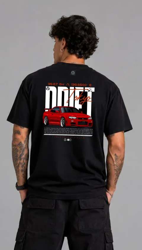 Remera Over Tokyo Drift, vista 1