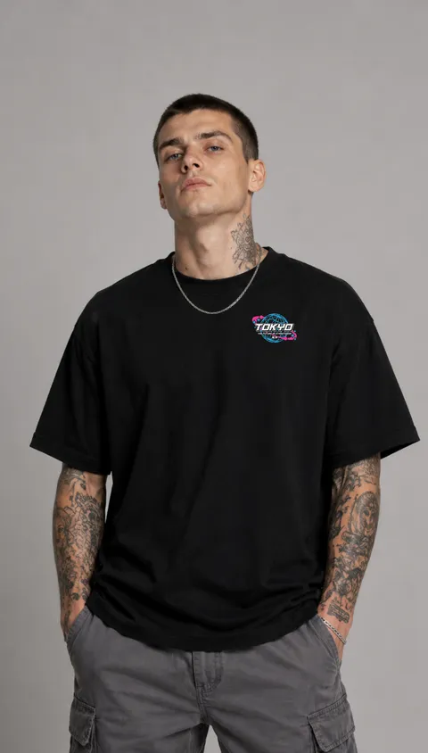 Remera Over Tokyo Streetwear, vista 2