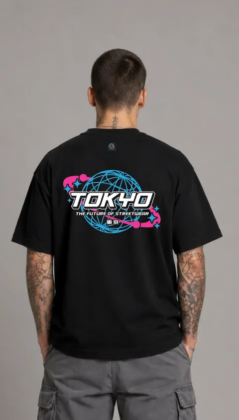 Remera Over Tokyo Streetwear, vista 1