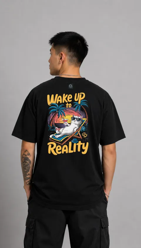 Remera Over Wake Up, vista 1